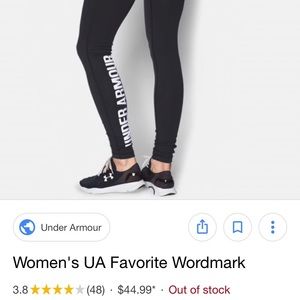 Under Armour Favorite Wordmark Leggings